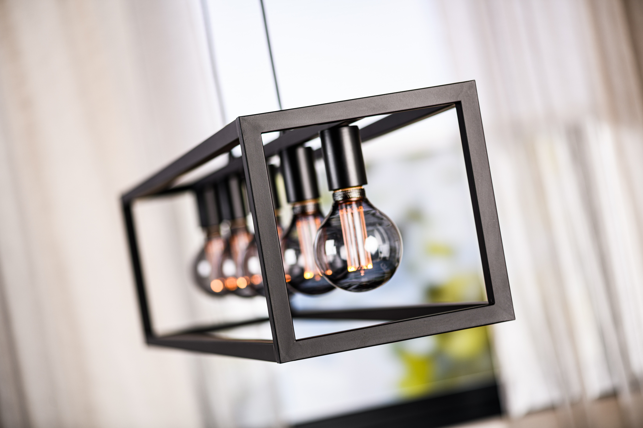 Hanglamp 5-lichts zwart - Afbeelding 4