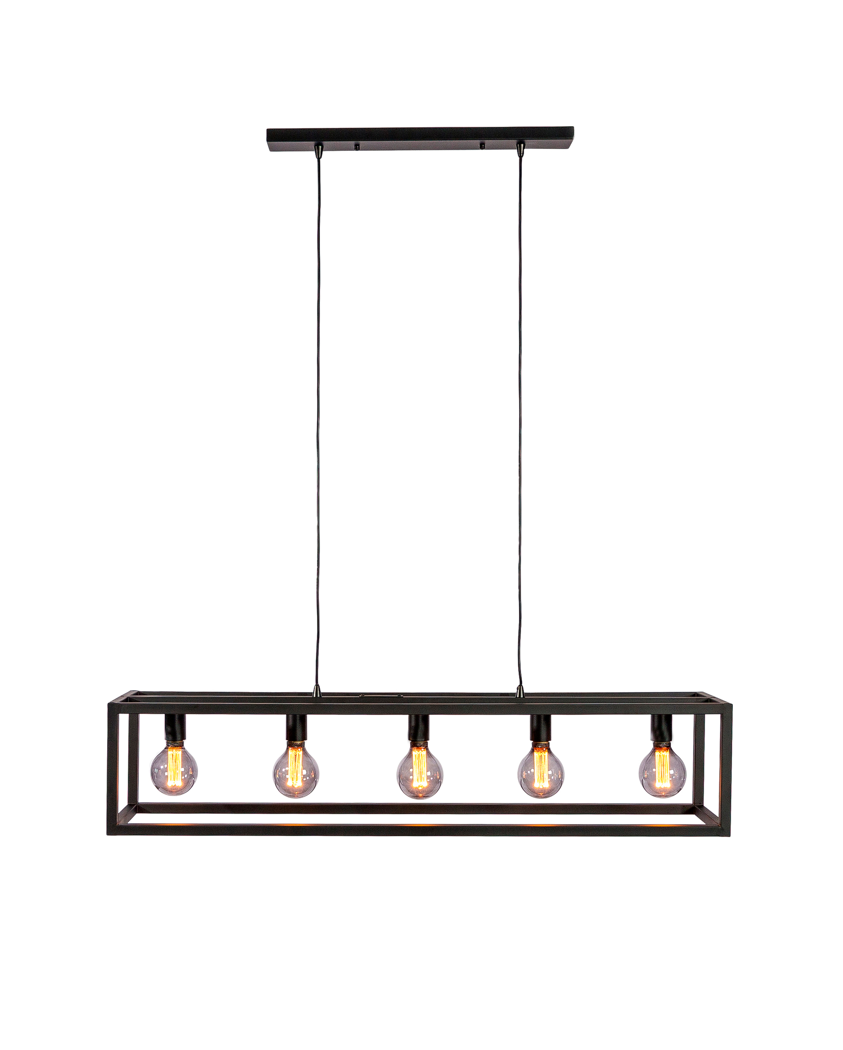 Hanglamp 5-lichts zwart - Afbeelding 5