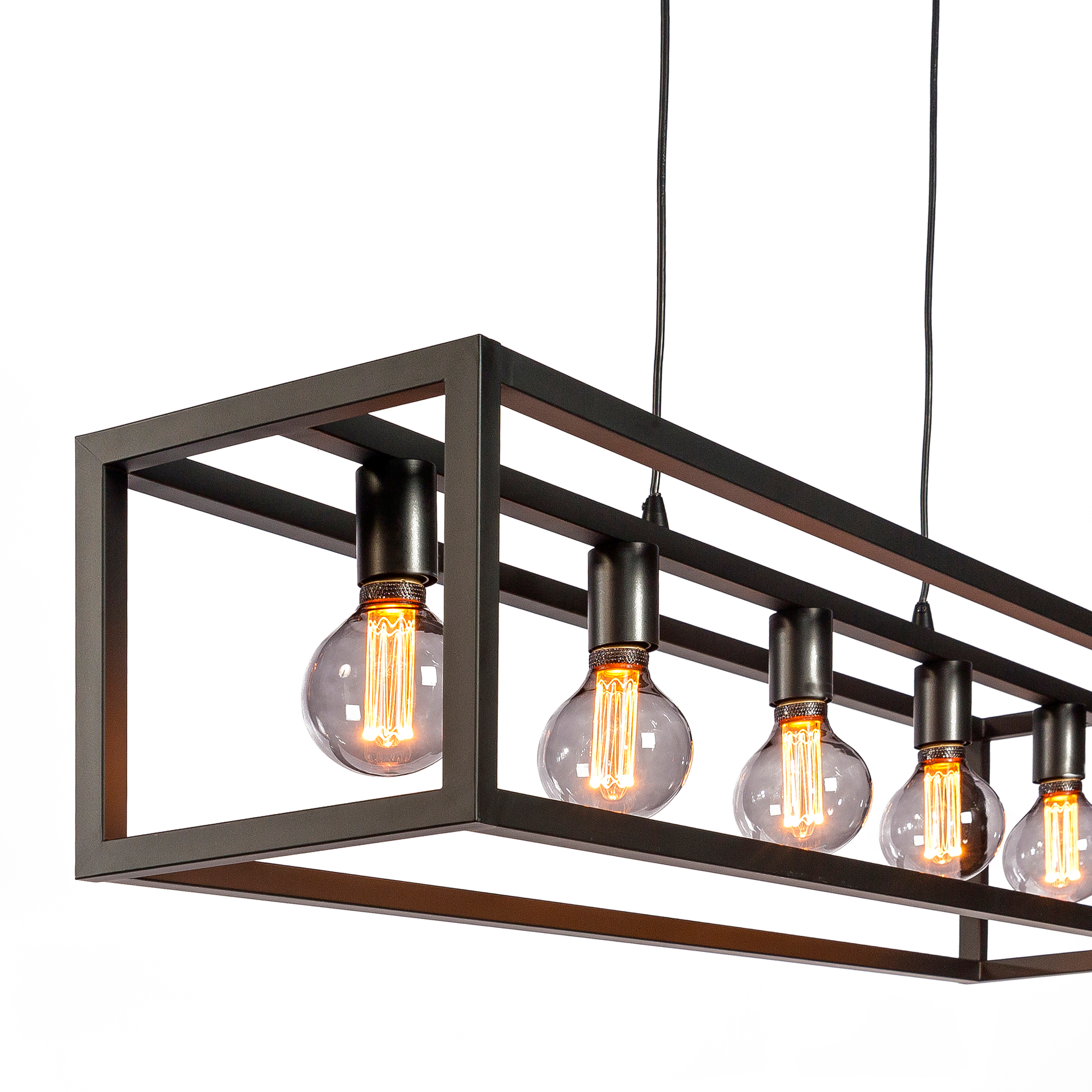 Hanglamp 5-lichts zwart - Afbeelding 6