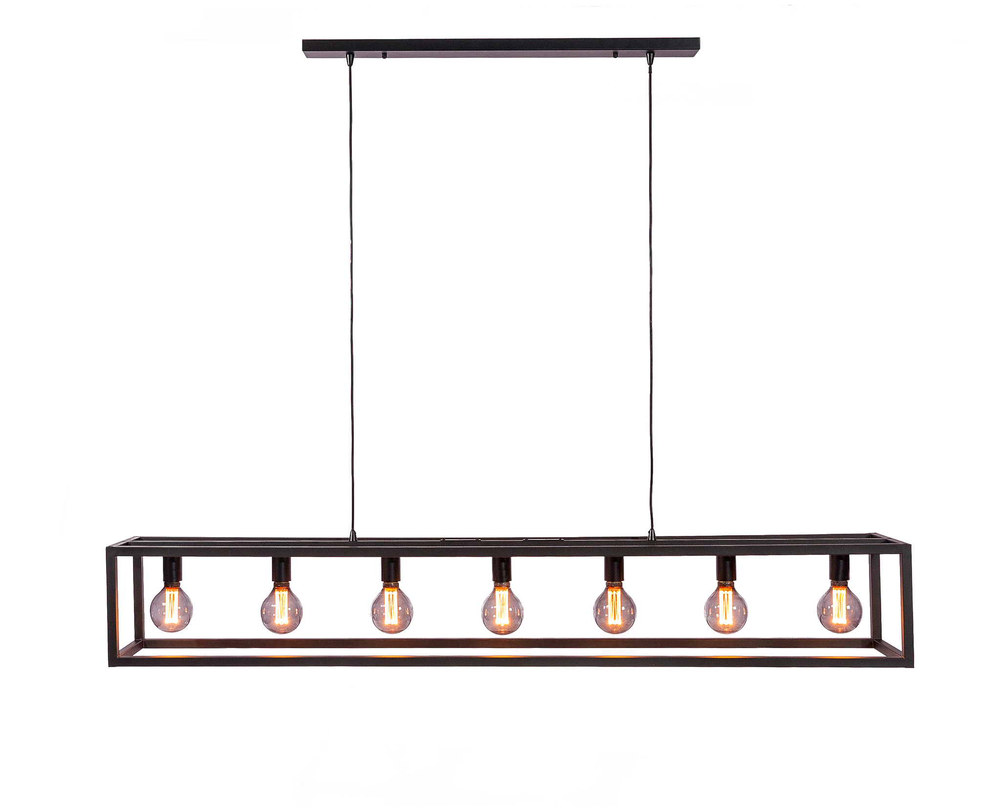 Hanglamp 7-lichts zwart - Afbeelding 5
