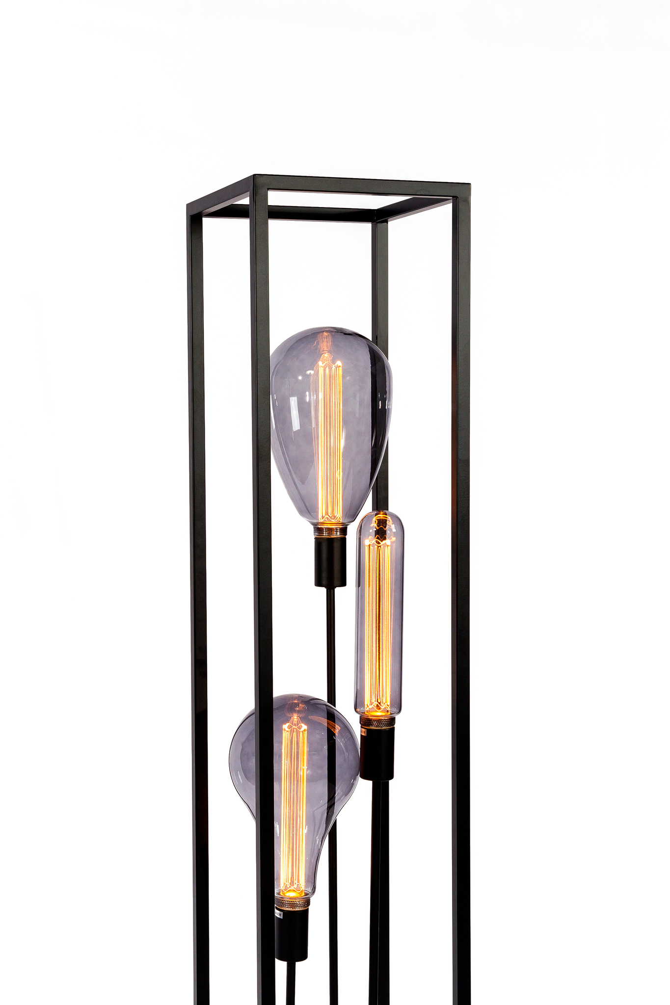 Vloerlamp 3-lichts zwart - Afbeelding 5