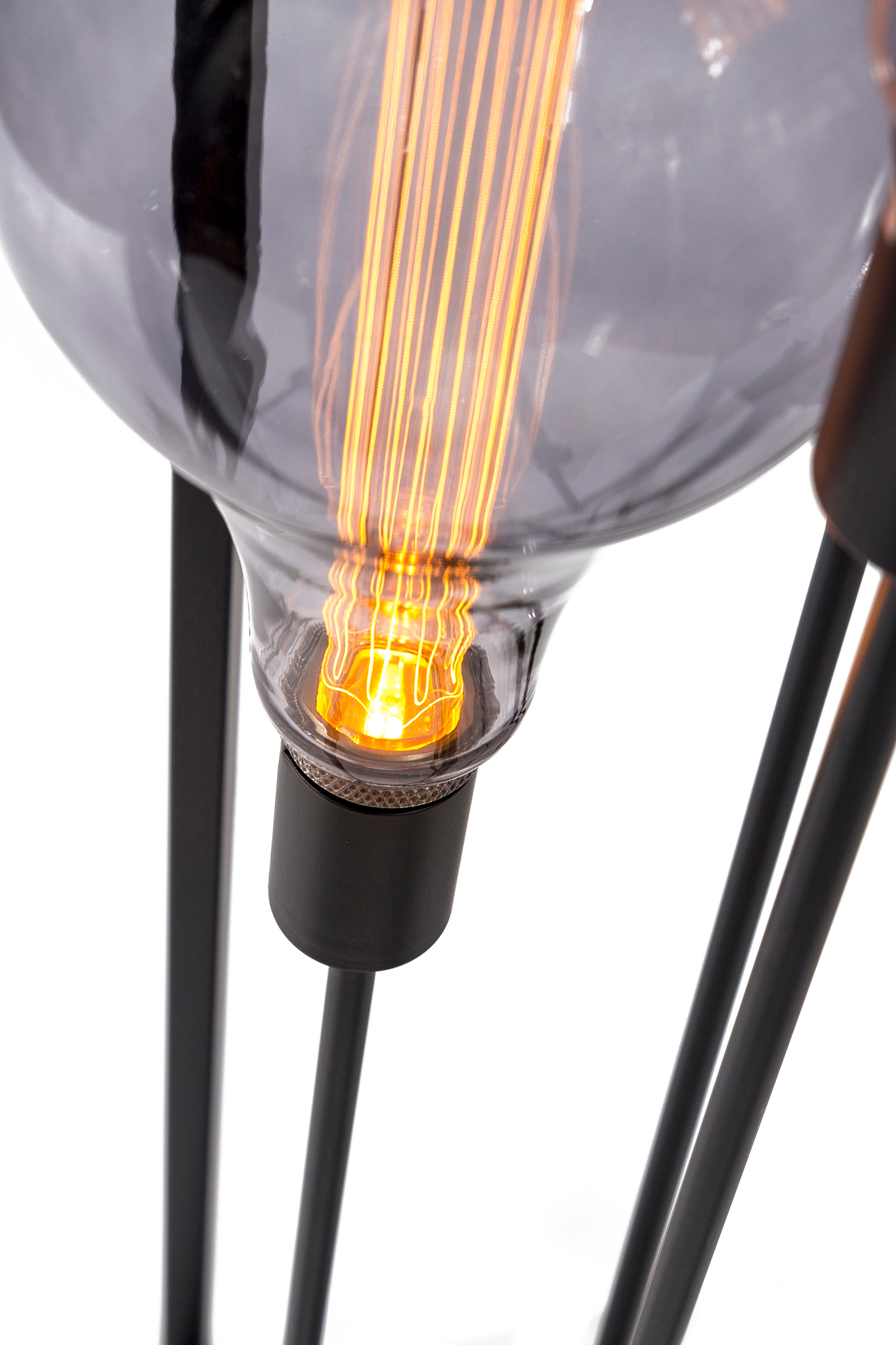 Vloerlamp 3-lichts zwart - Afbeelding 6