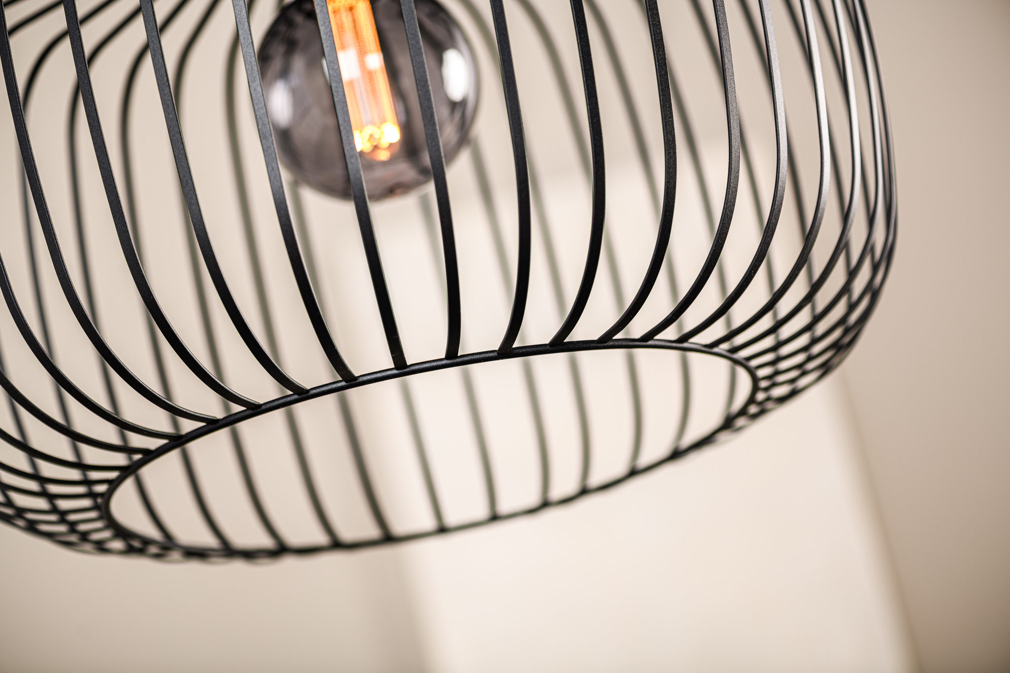 Hanglamp zwart 55 cm - Afbeelding 4
