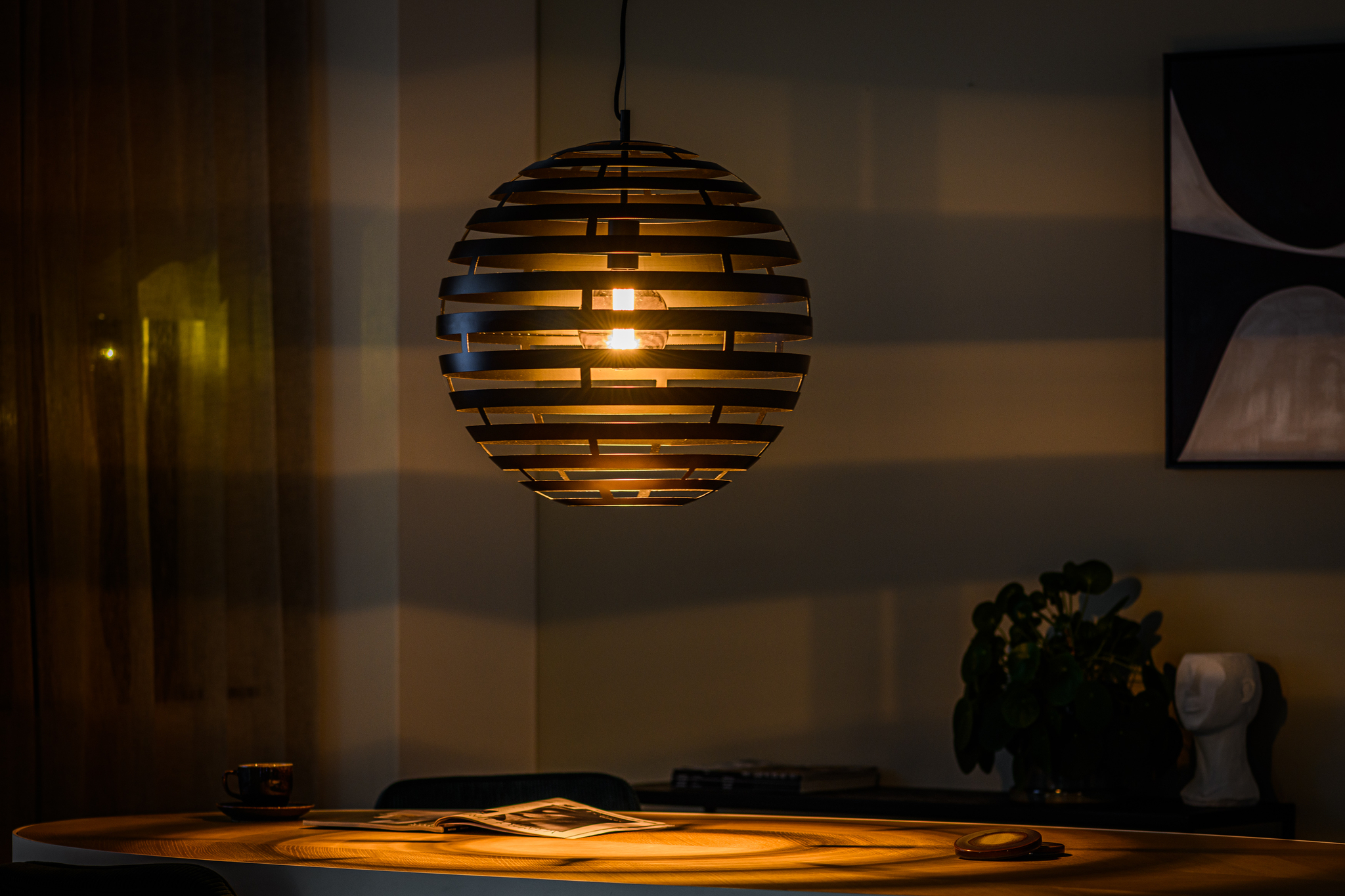 Hanglamp zwart 50 cm - Afbeelding 2