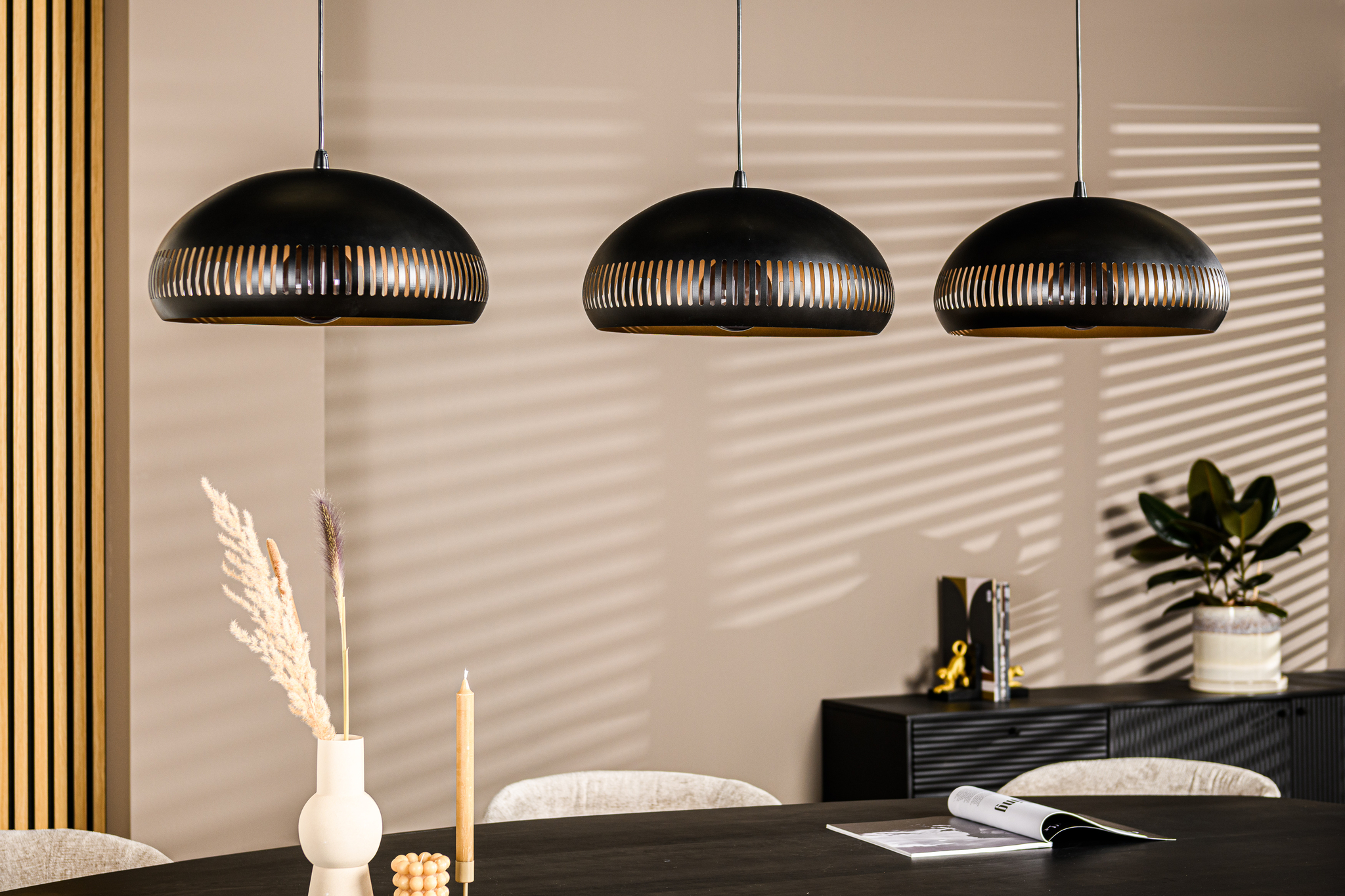 Hanglamp 3-lichts zwart - Afbeelding 4