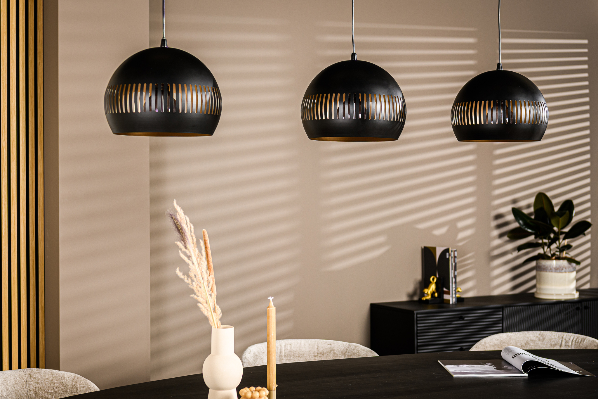 Hanglamp 3-lichts zwart - Afbeelding 4