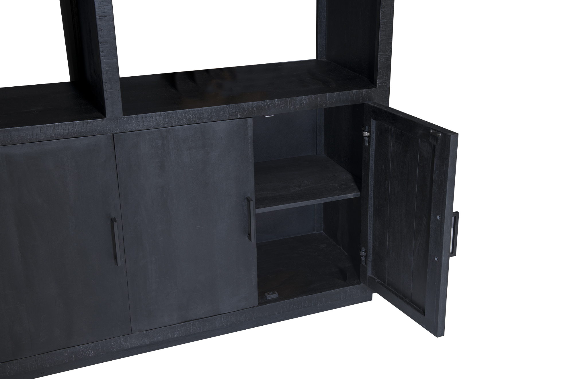 Kast Jaxx zwart 145 cm - Afbeelding 3