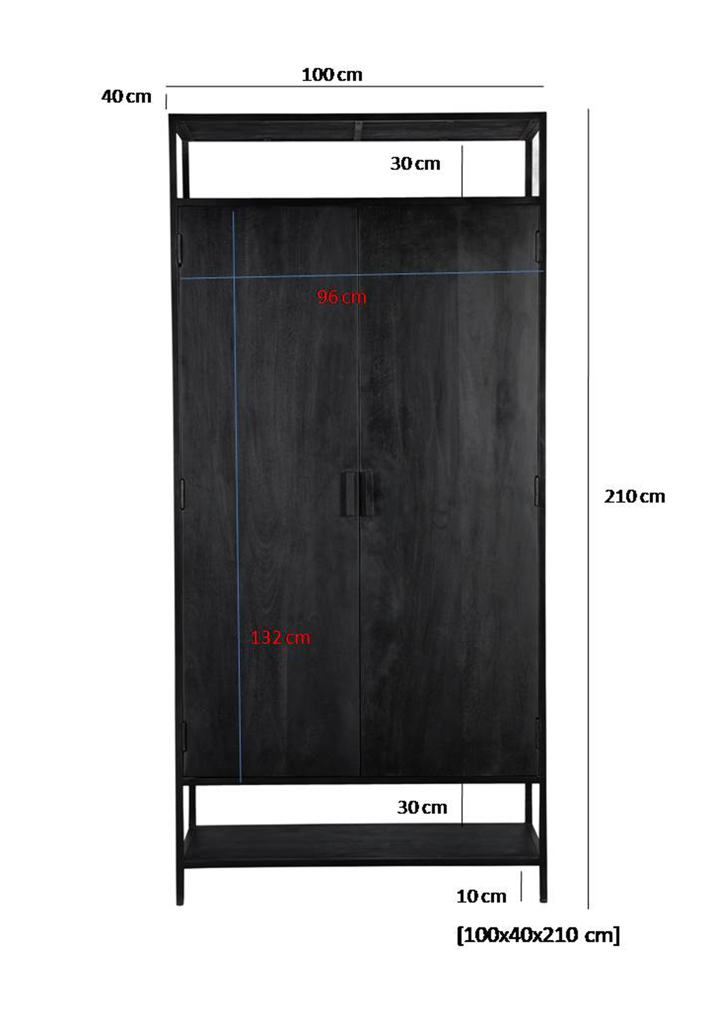Kast Kala 2-deurs 100 cm - Afbeelding 6