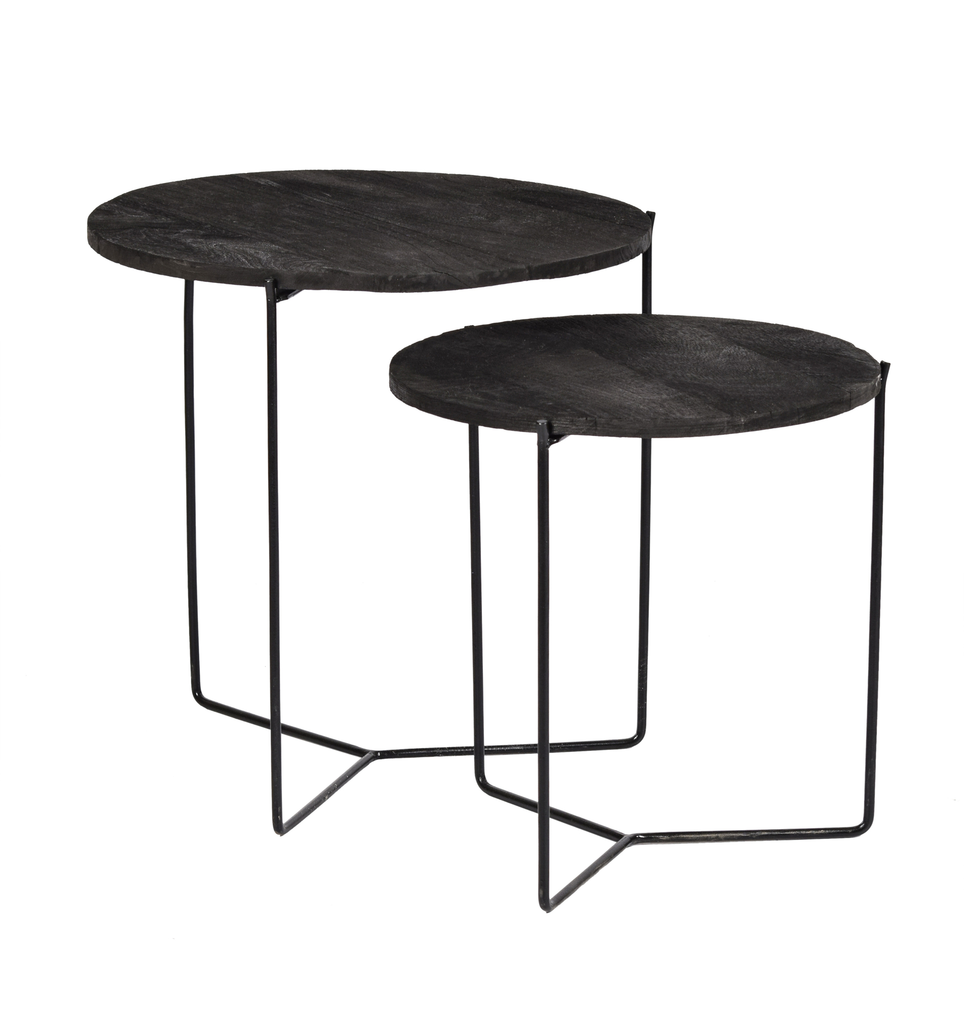 Salontafel Mason zwart/zwart set van 2