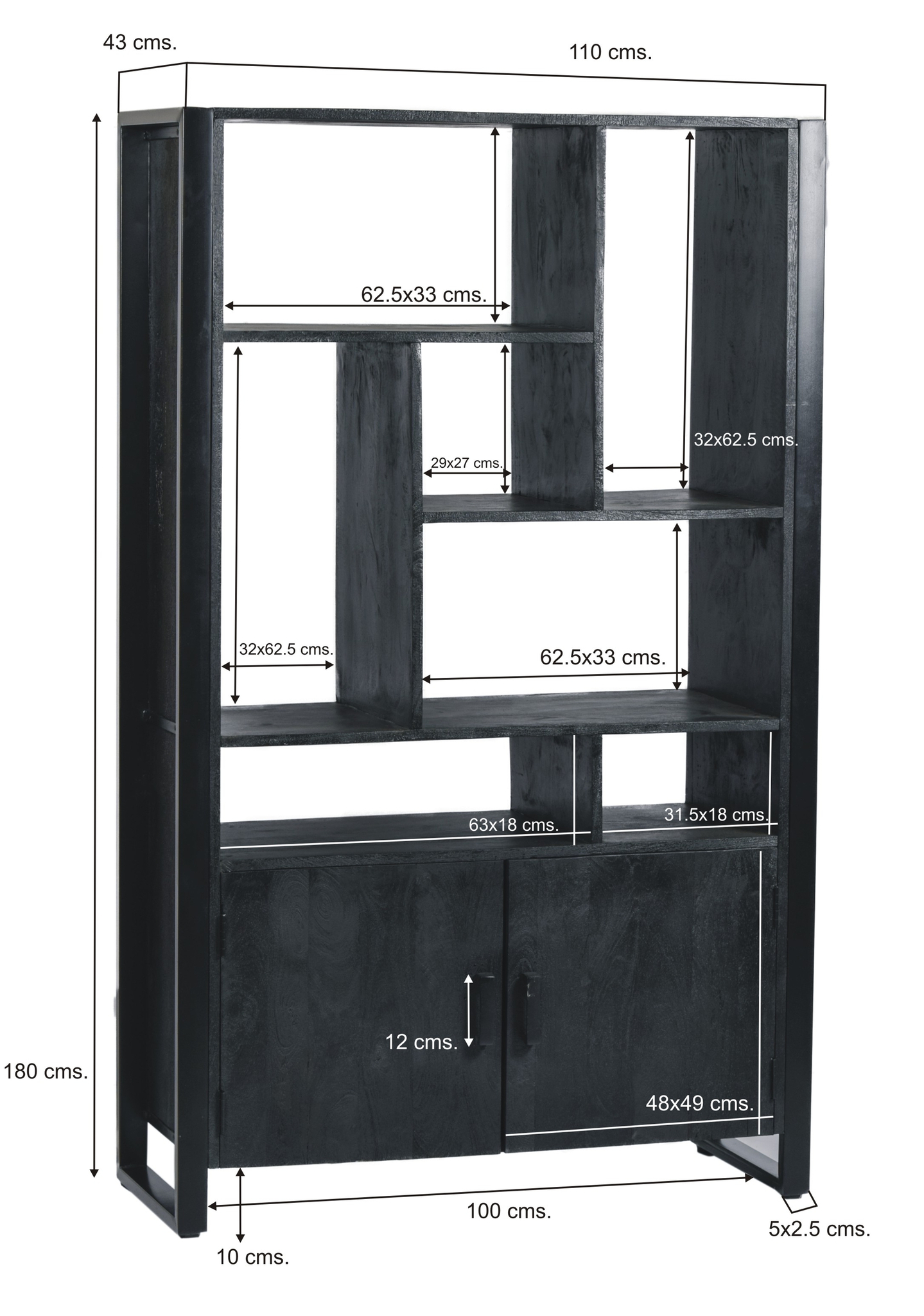 Kast Norris 110 cm - Afbeelding 5