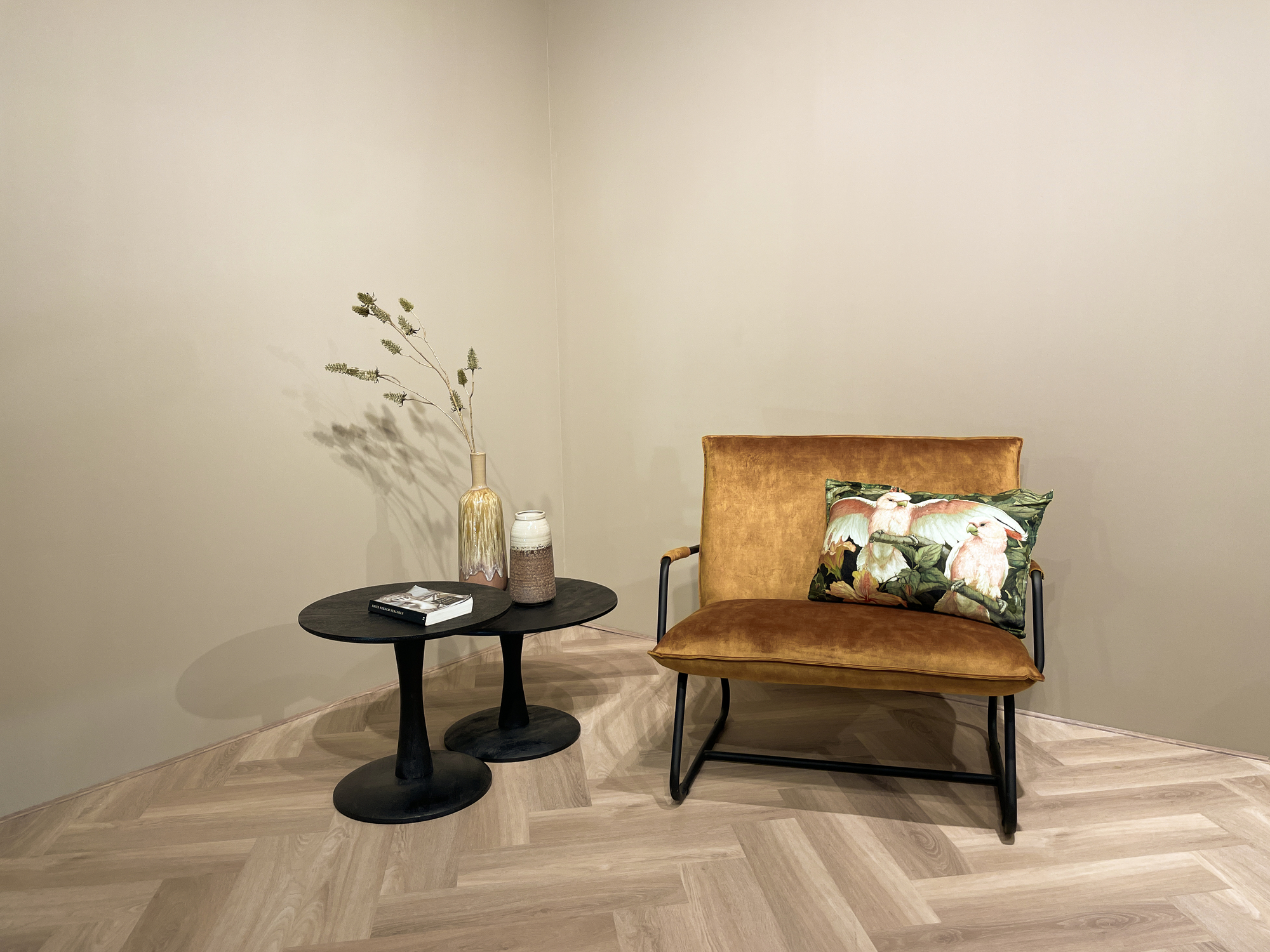 Salontafel Vivian zwart 60 cm - Afbeelding 4