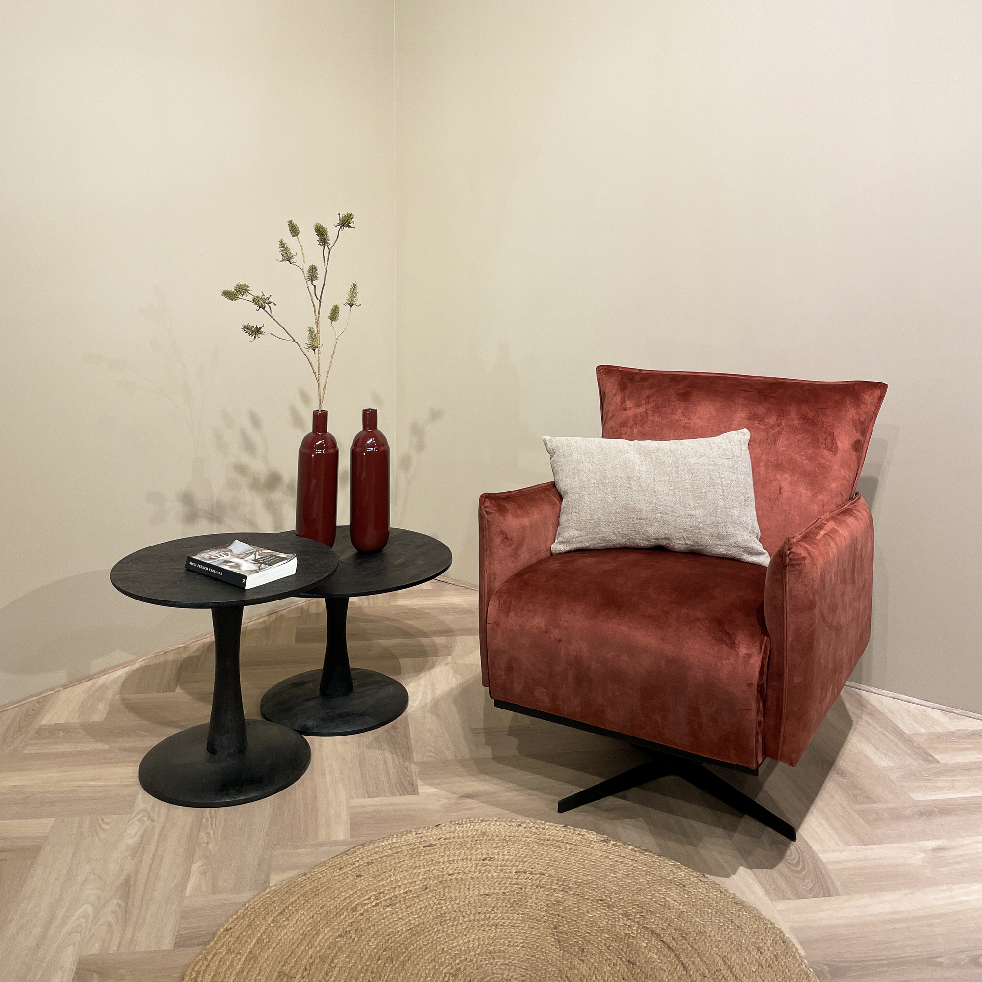 Salontafel Vivian zwart 60 cm - Afbeelding 5