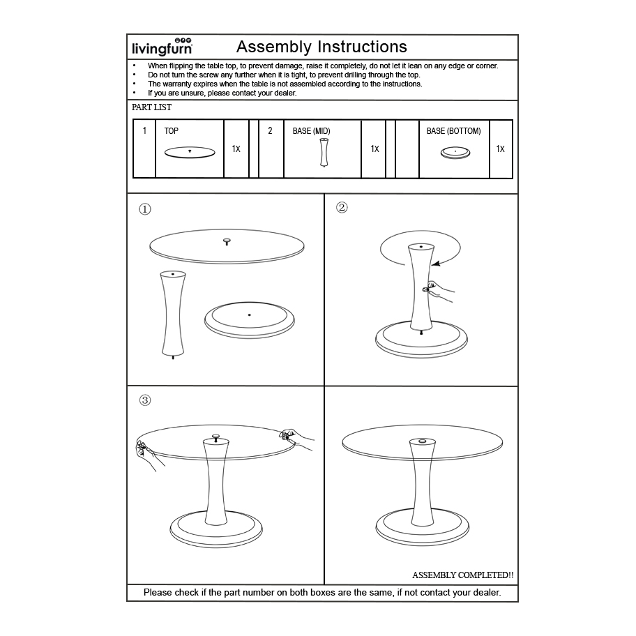 Salontafel Vivian 60 cm - Afbeelding 7