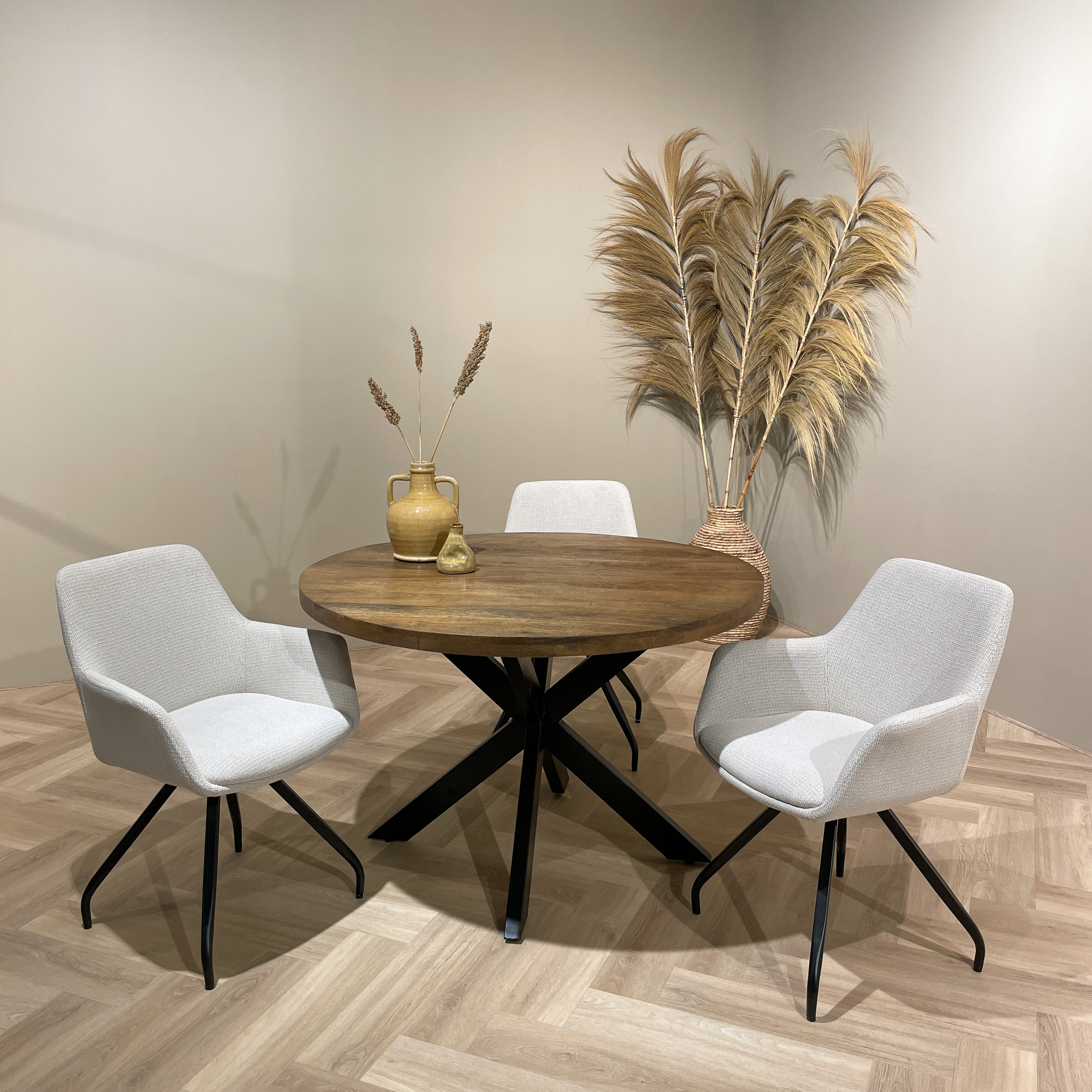 Eetkamertafel Rocky Spider rond 120 cm - Afbeelding 6