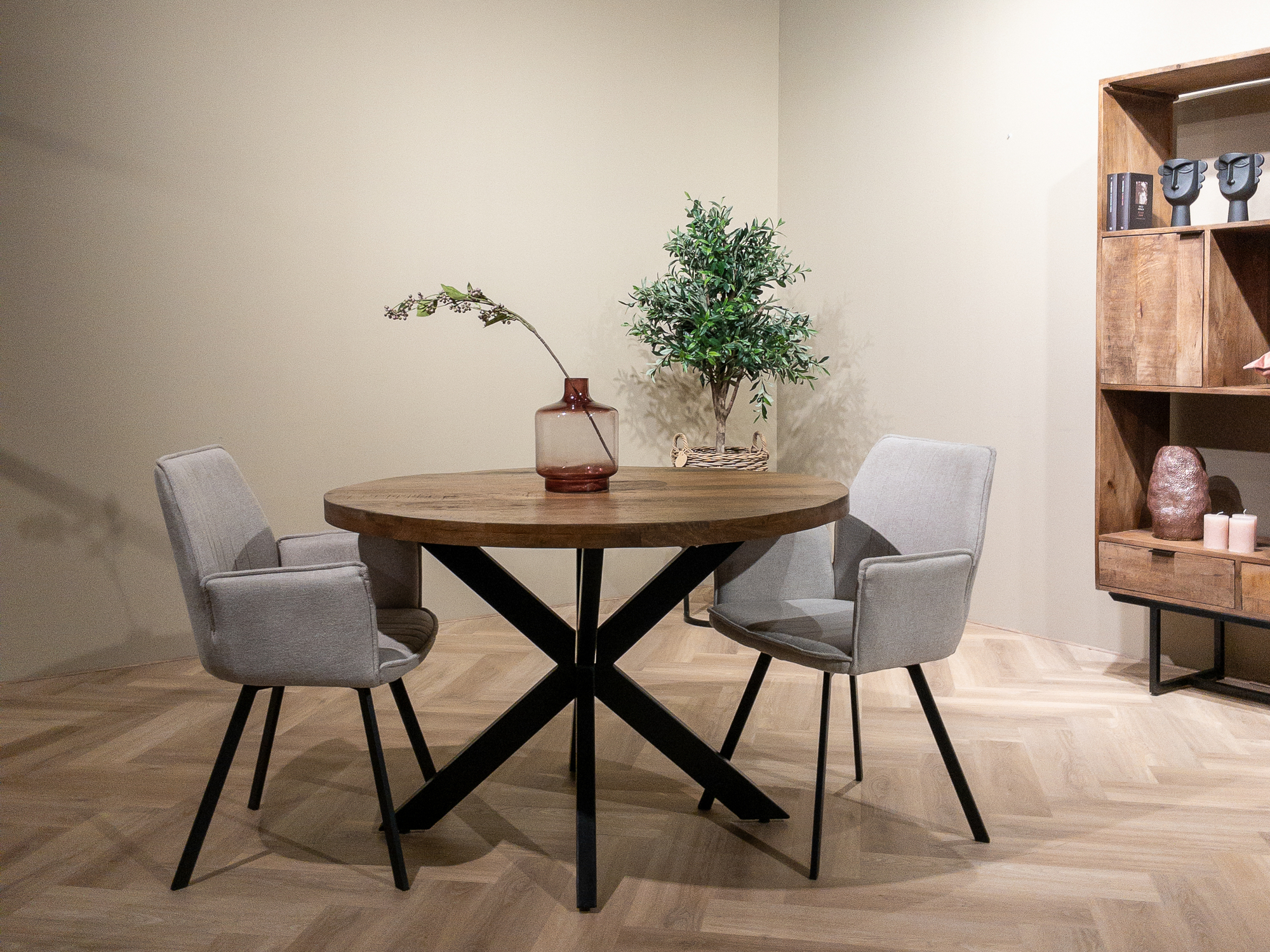 Eetkamertafel Rocky Spider rond 130 cm - Afbeelding 6