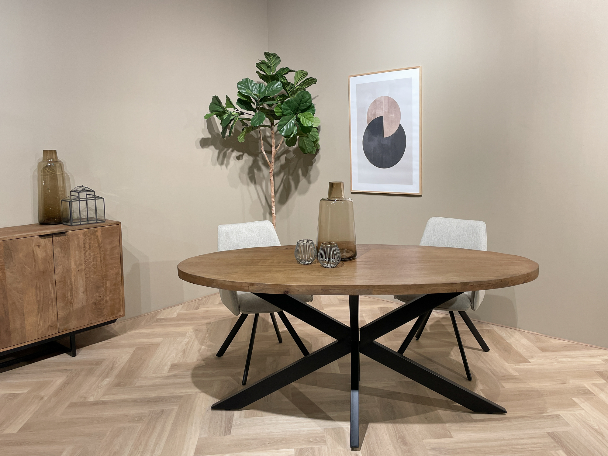 Eetkamertafel Rocky ovaal 240 cm - Afbeelding 7