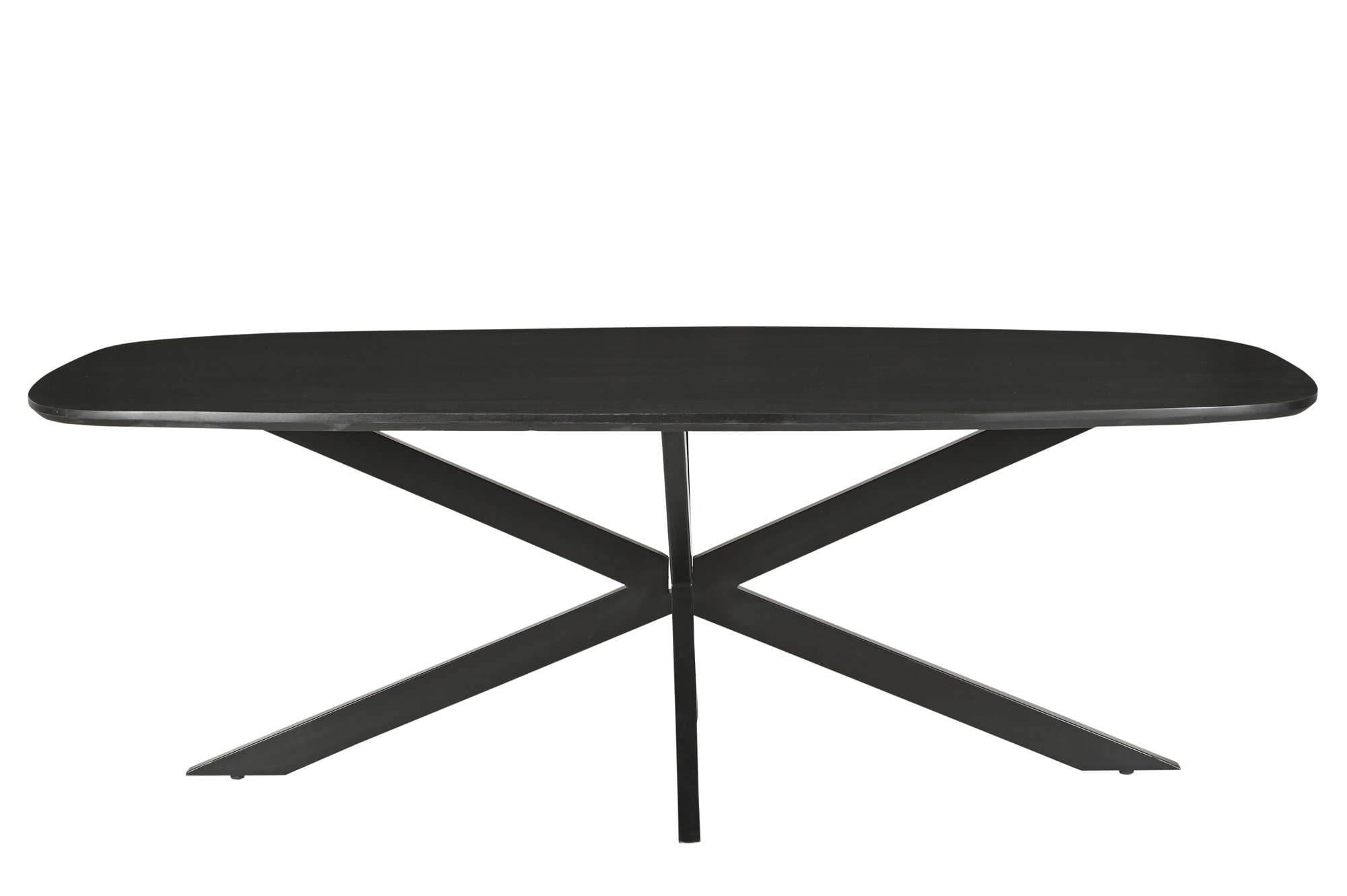 Eetkamertafel Jesper Danish ovaal zwart 180 cm