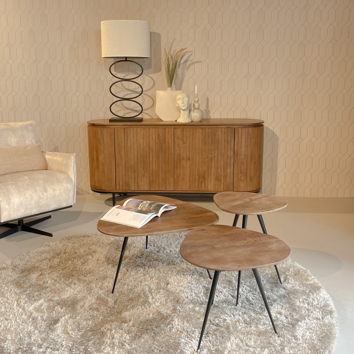 Dressoir Noor 170 cm - Afbeelding 5