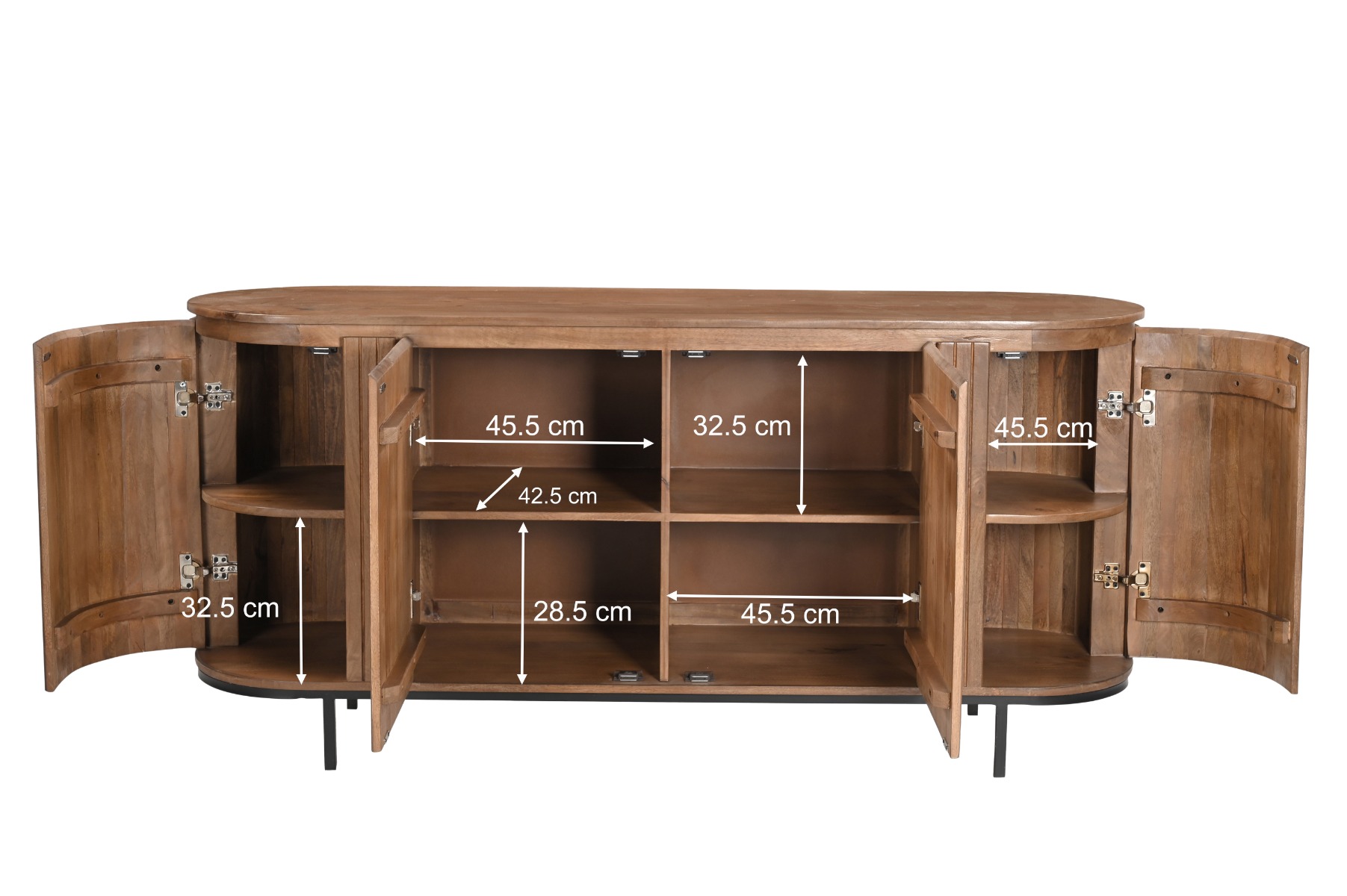 Dressoir Noor 170 cm - Afbeelding 7