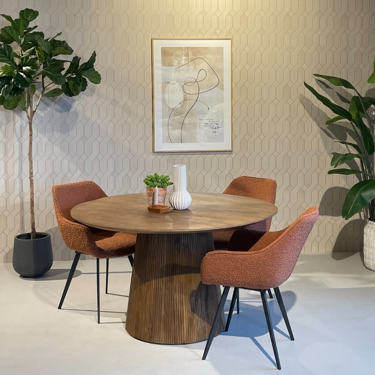Eetkamertafel Salvator 130 cm - Afbeelding 6