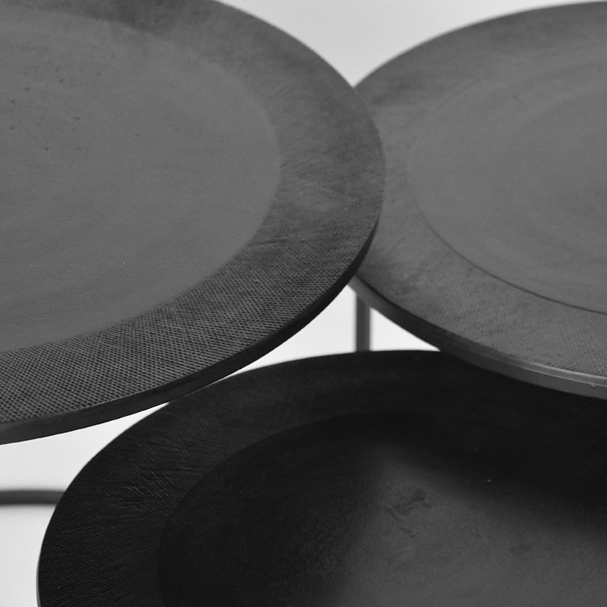 Salontafel Set Tres zwart metaal - Afbeelding 4