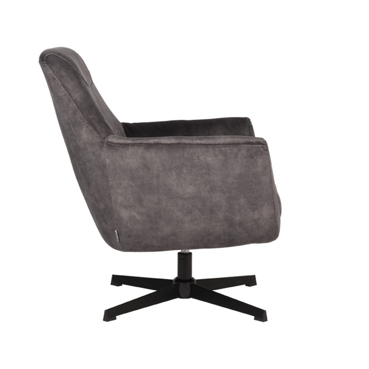 Fauteuil Toby antraciet velours - Afbeelding 4