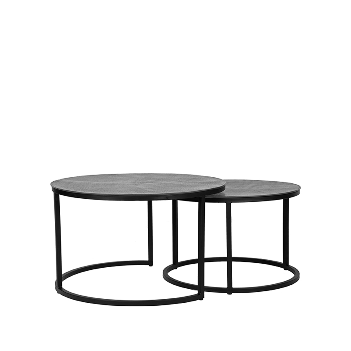 Salontafel Grand ash antiek metaal 75 cm