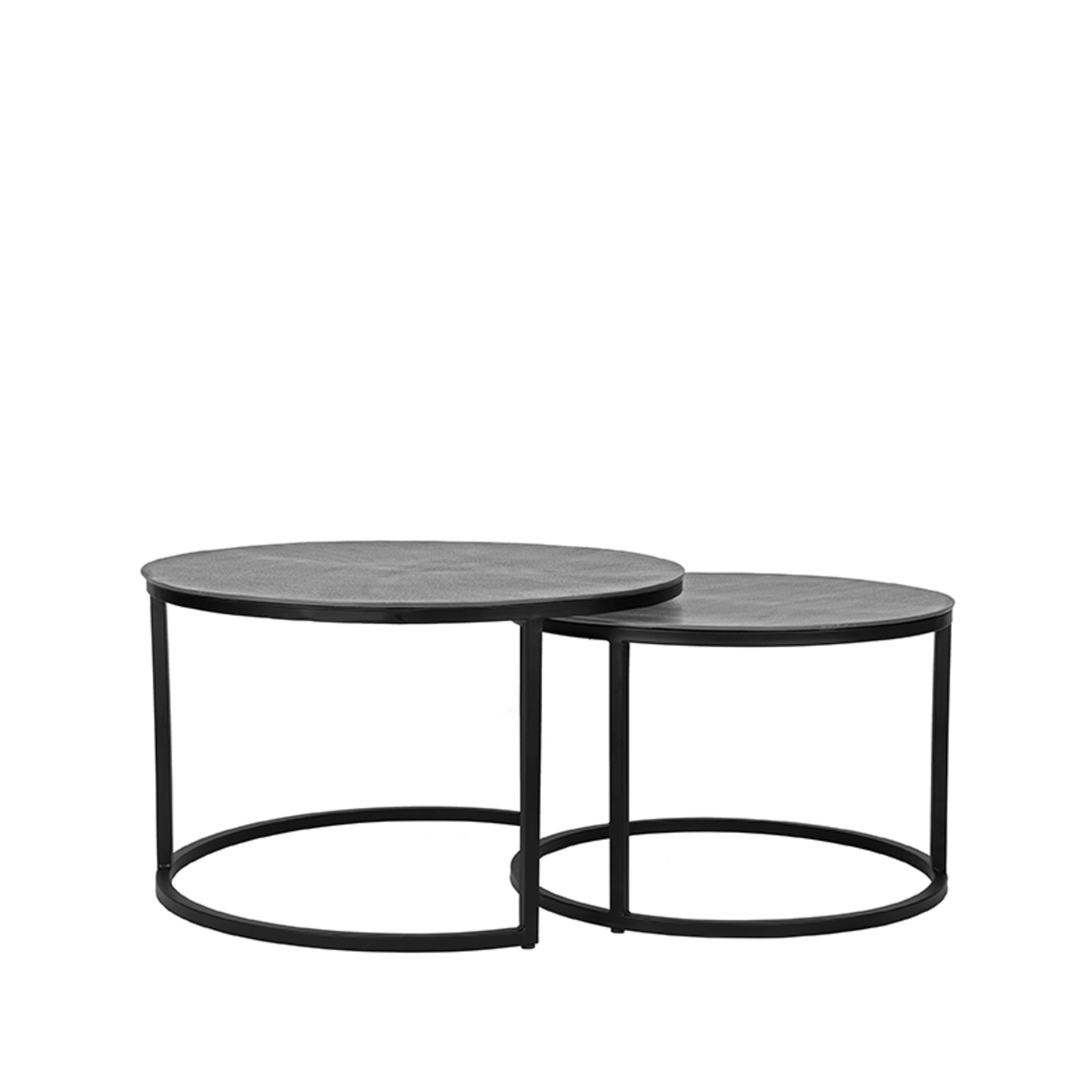 Salontafel Grand ash antiek metaal 75 cm - Afbeelding 2