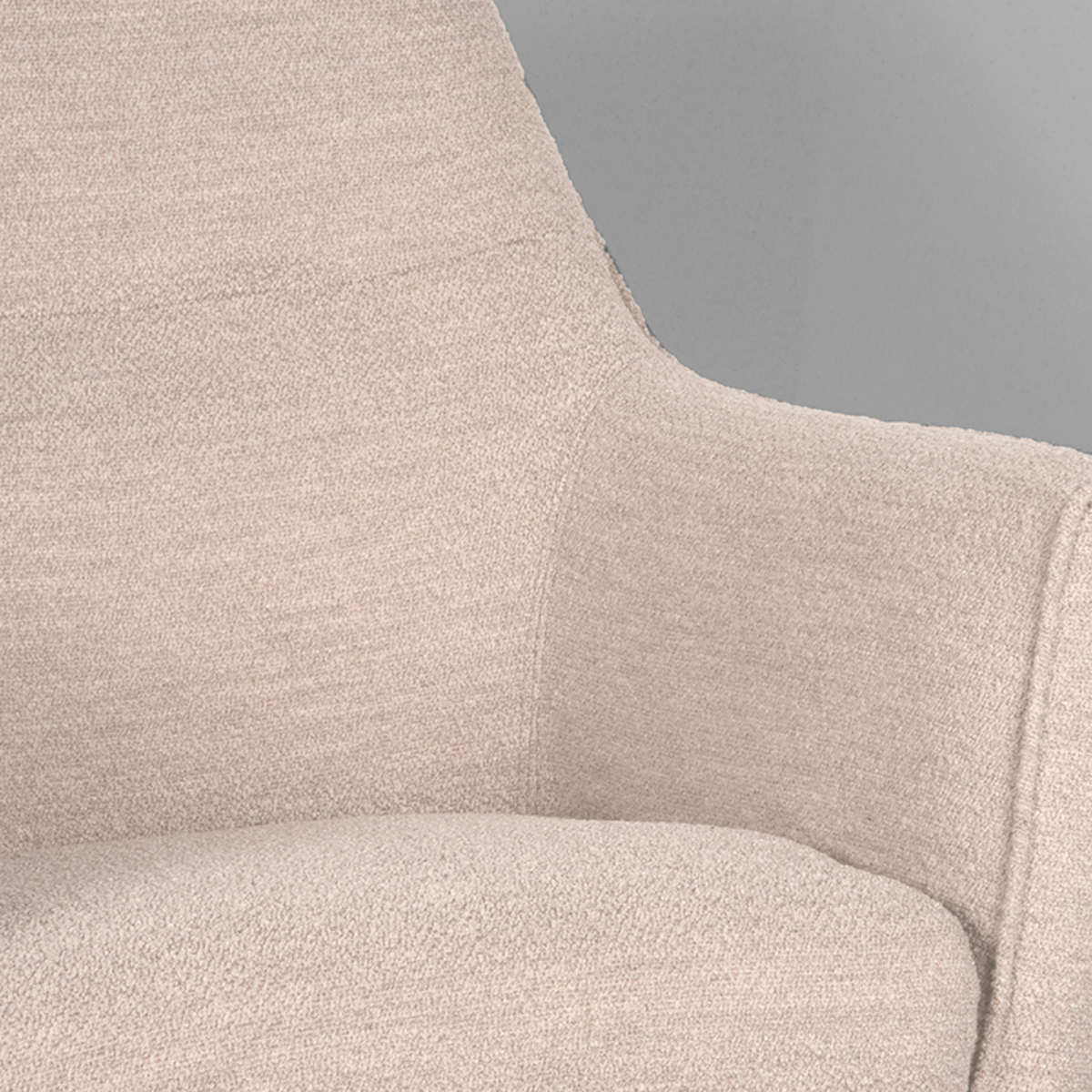Fauteuil Tod naturel bouclé - Afbeelding 6