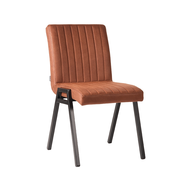 Eetkamerstoel Matz cognac microvezel