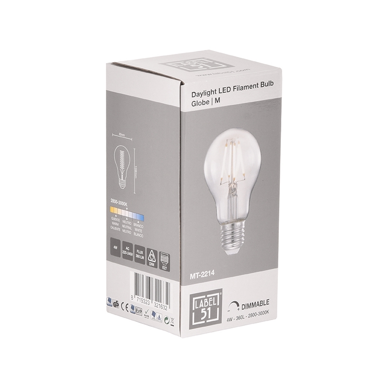 Kooldraadlamp Daglicht Led Bol M - Afbeelding 2