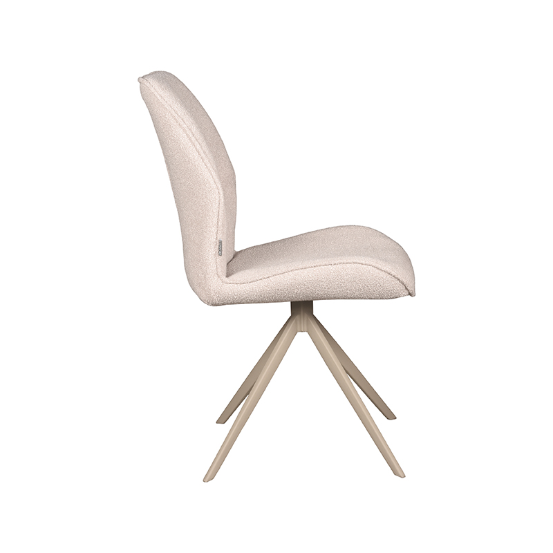 Eetkamerstoel Comfy naturel bouclé - Afbeelding 4