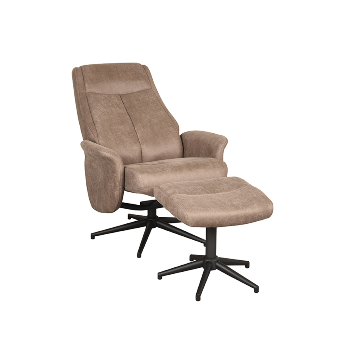 Relaxfauteuil Bergen Ottomane 77x76x105 cm - Afbeelding 2