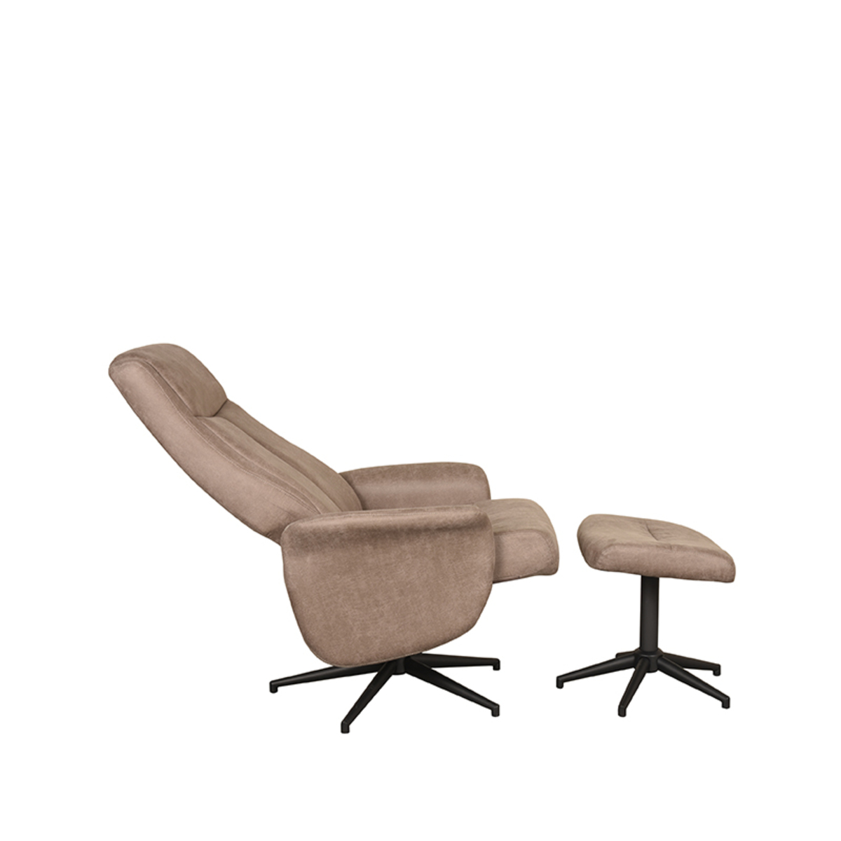 Relaxfauteuil Bergen Ottomane 77x76x105 cm - Afbeelding 5