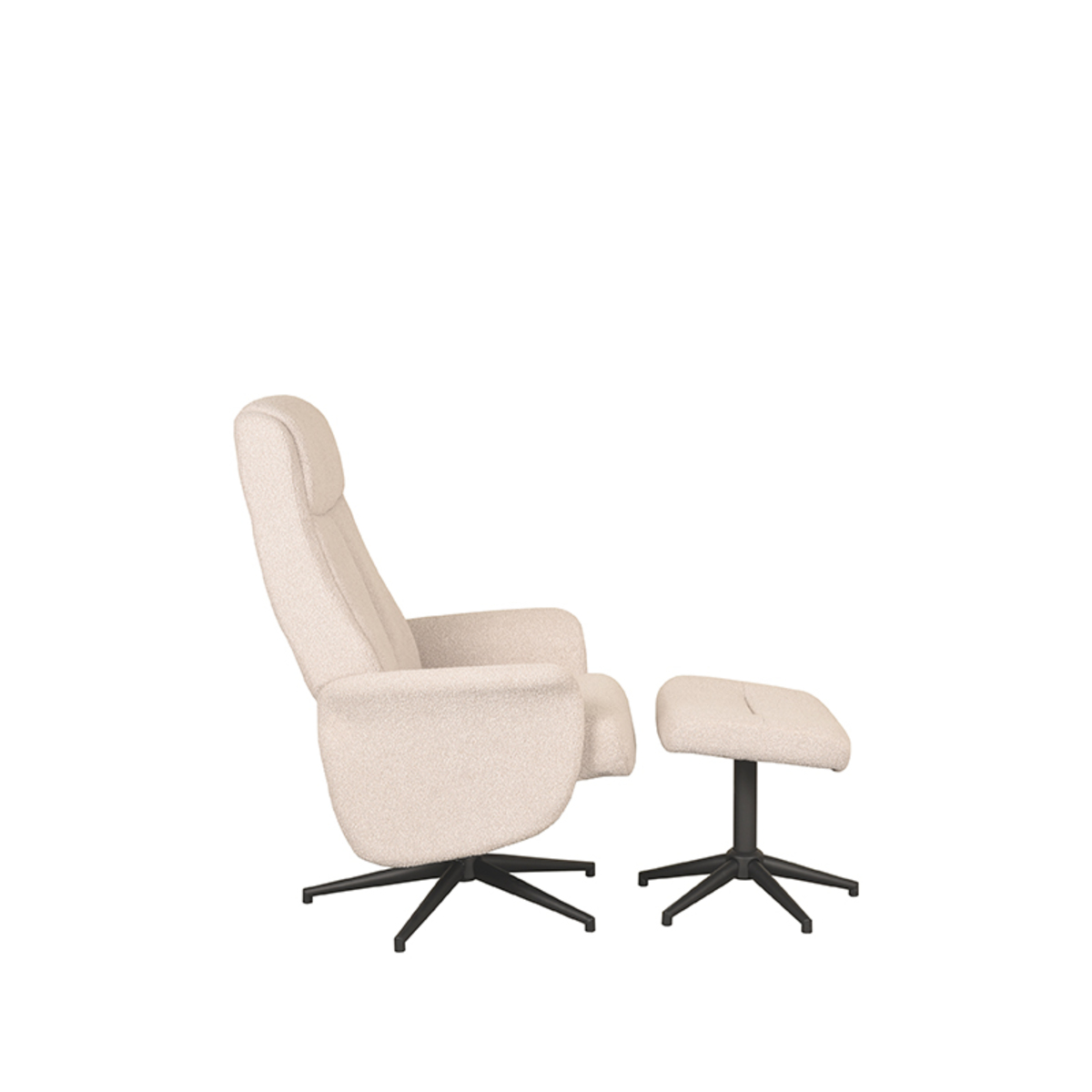 Relaxfauteuil Bergen Ottomane 77x76x105 cm - Afbeelding 5