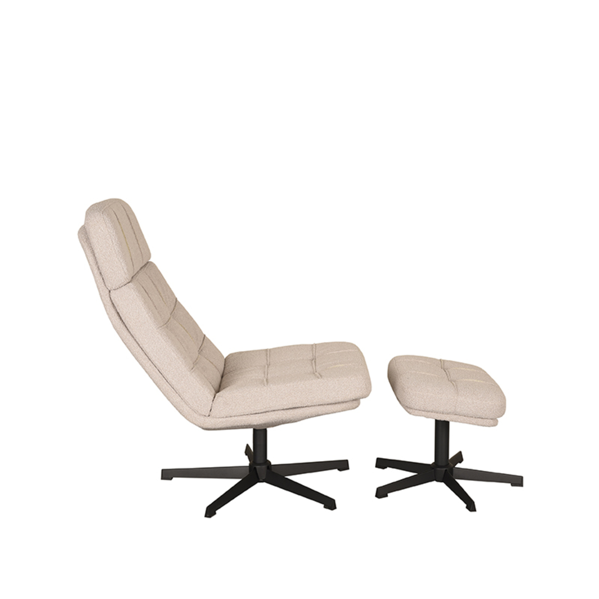 Draaifauteuil Alvar Ottomane 53x57x83 cm - Afbeelding 5