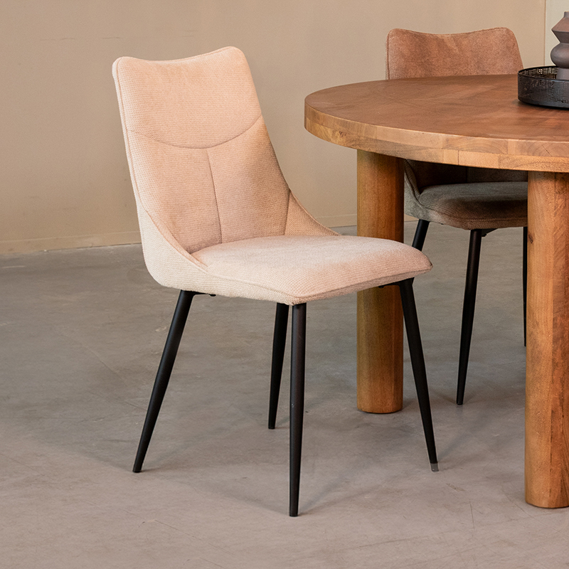 Eetkamerstoel Riv Synthetisch naturel