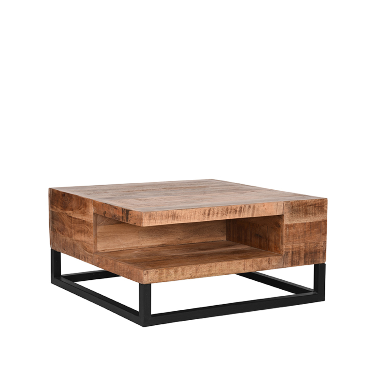 Salontafel Cube Rough mangohout