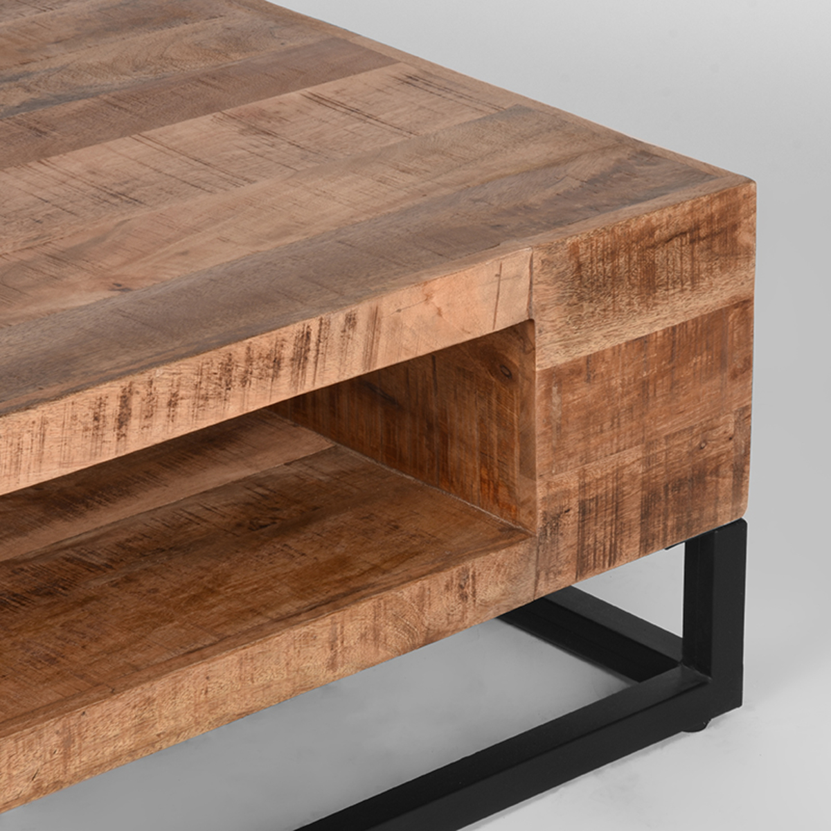 Salontafel Cube Rough mangohout - Afbeelding 3