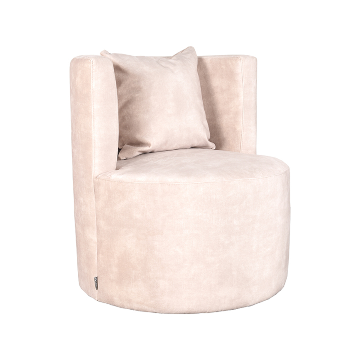 Fauteuil Evy naturel velours