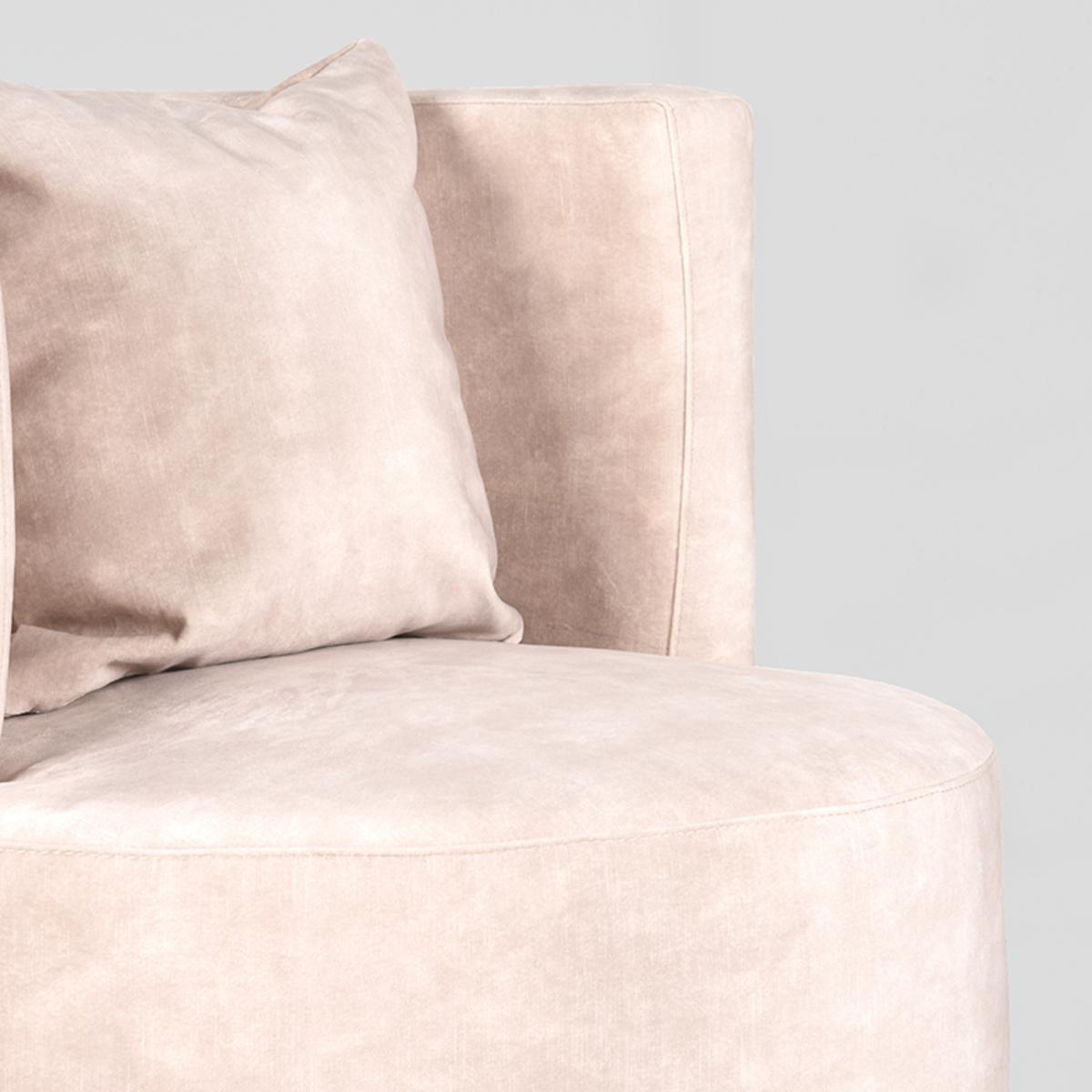 Fauteuil Evy naturel velours - Afbeelding 4