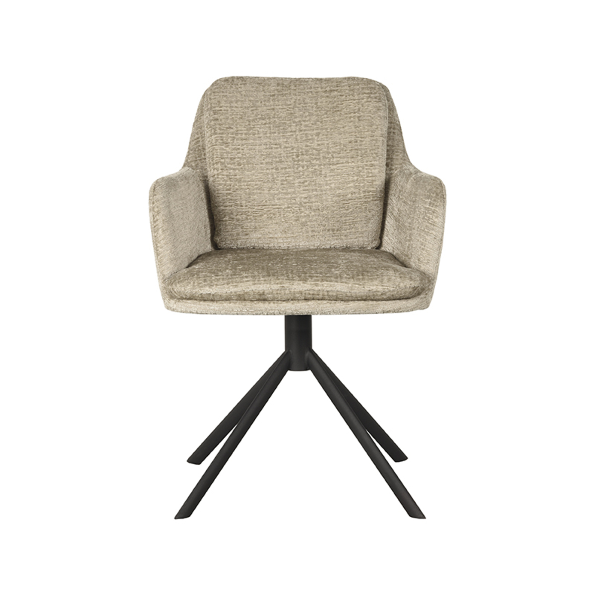 Eetkamerstoel Joy beige velours - Afbeelding 3