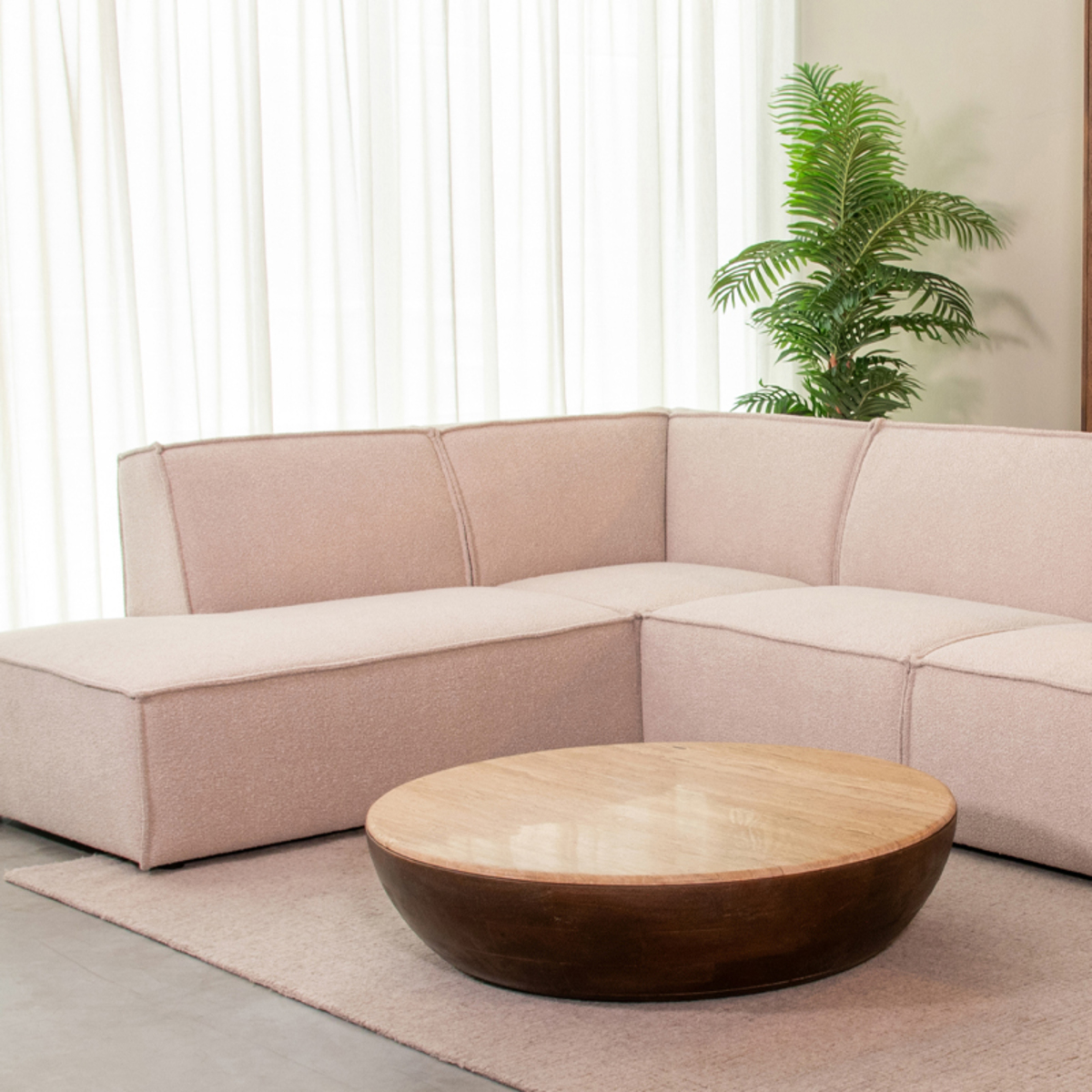 Salontafel Bowl 90x90x25 cm