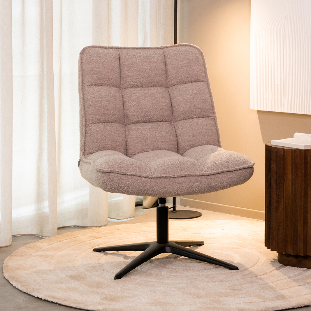 Fauteuil Vince naturel bouclé