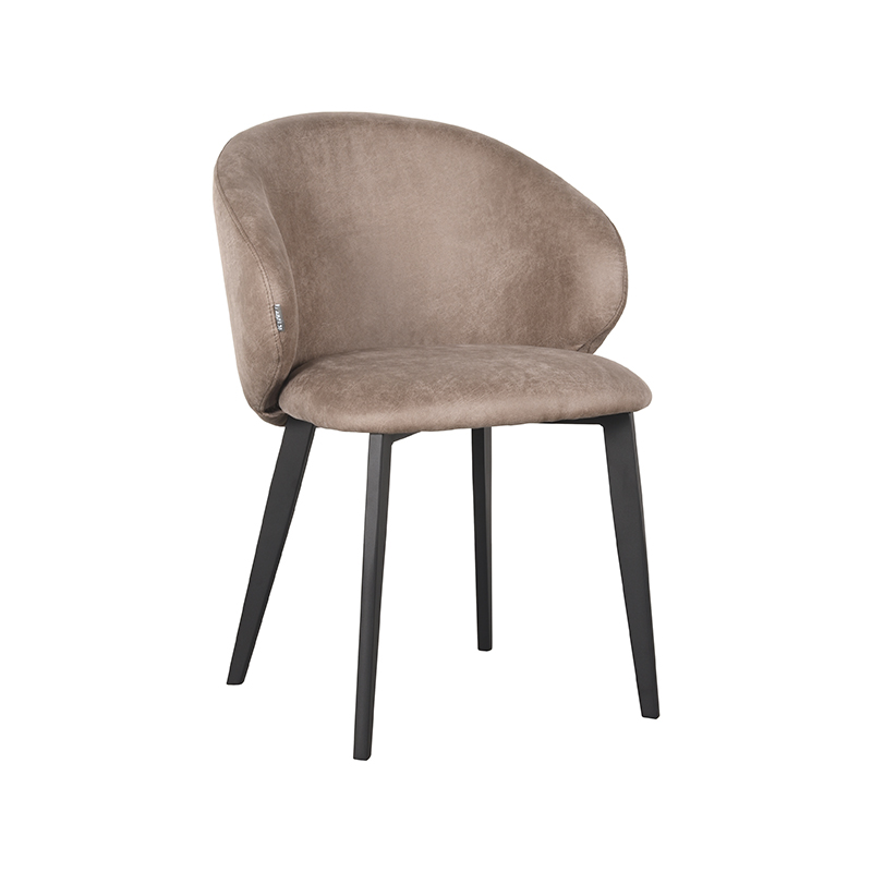 Eetkamerstoel Logan taupe microvezel - Afbeelding 2