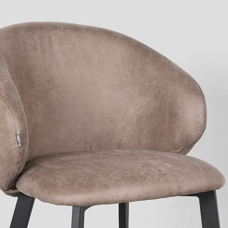 Eetkamerstoel Logan taupe microvezel - Afbeelding 5