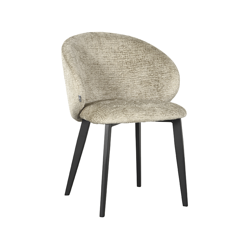 Eetkamerstoel Logan beige velours - Afbeelding 2