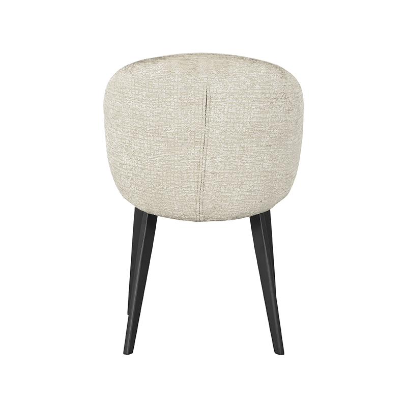 Eetkamerstoel Logan beige velours - Afbeelding 4