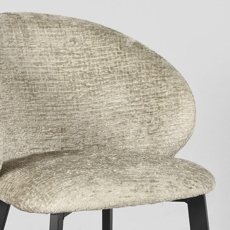 Eetkamerstoel Logan beige velours - Afbeelding 5