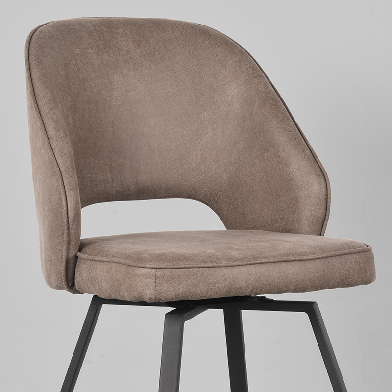 Eetkamerstoel Lewis taupe microvezel - Afbeelding 5